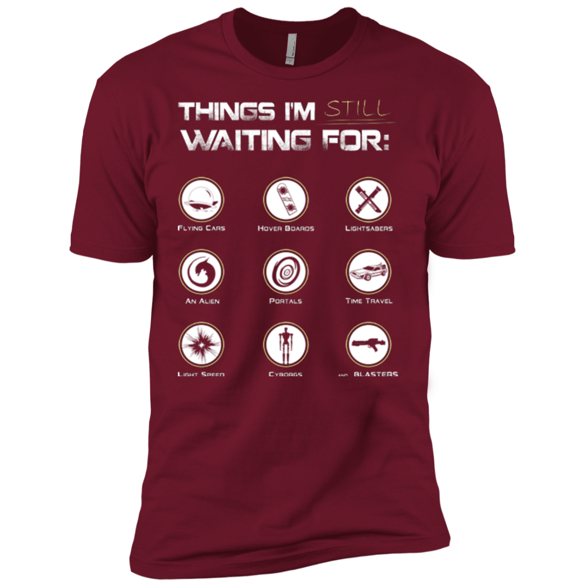 T-Shirts Cardinal / X-Small Still Waiting Men's Premium T-Shirt