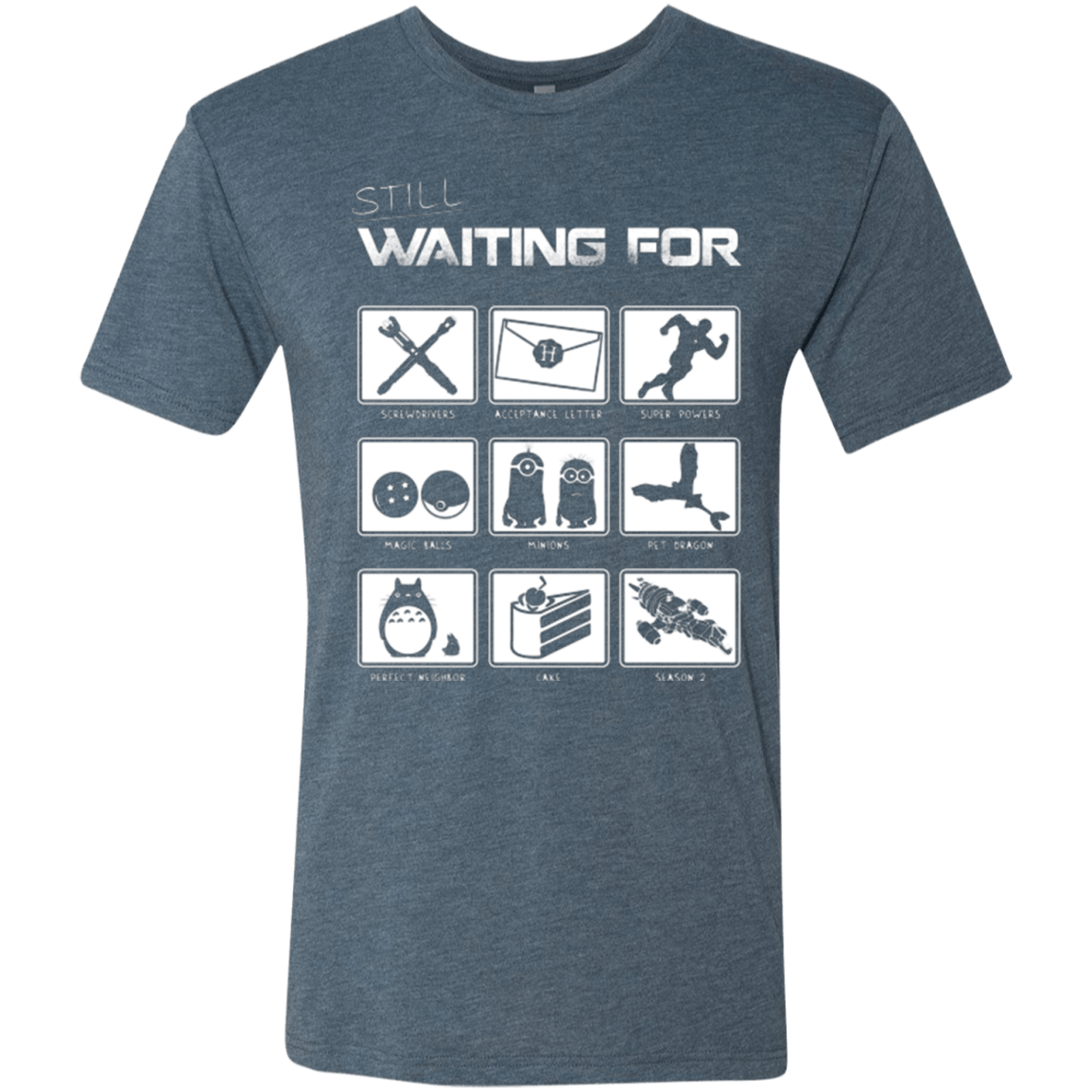 T-Shirts Indigo / Small Still Waiting Part 2 Men's Triblend T-Shirt
