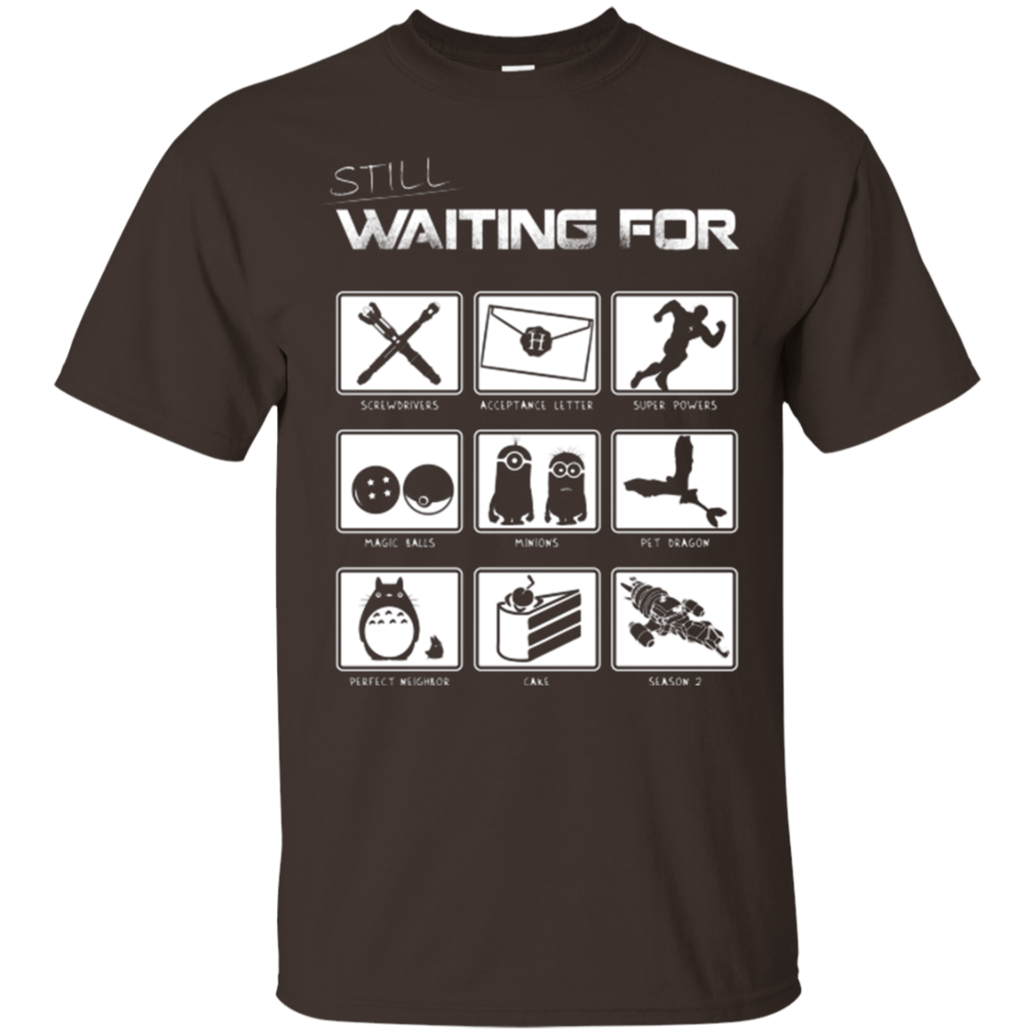T-Shirts Dark Chocolate / Small Still Waiting Part 2 T-Shirt