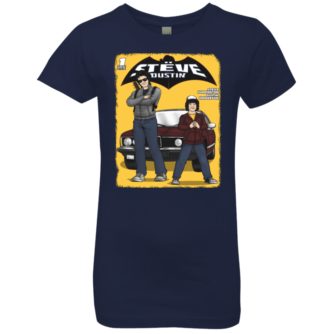 T-Shirts Midnight Navy / YXS Strange Duo Girls Premium T-Shirt