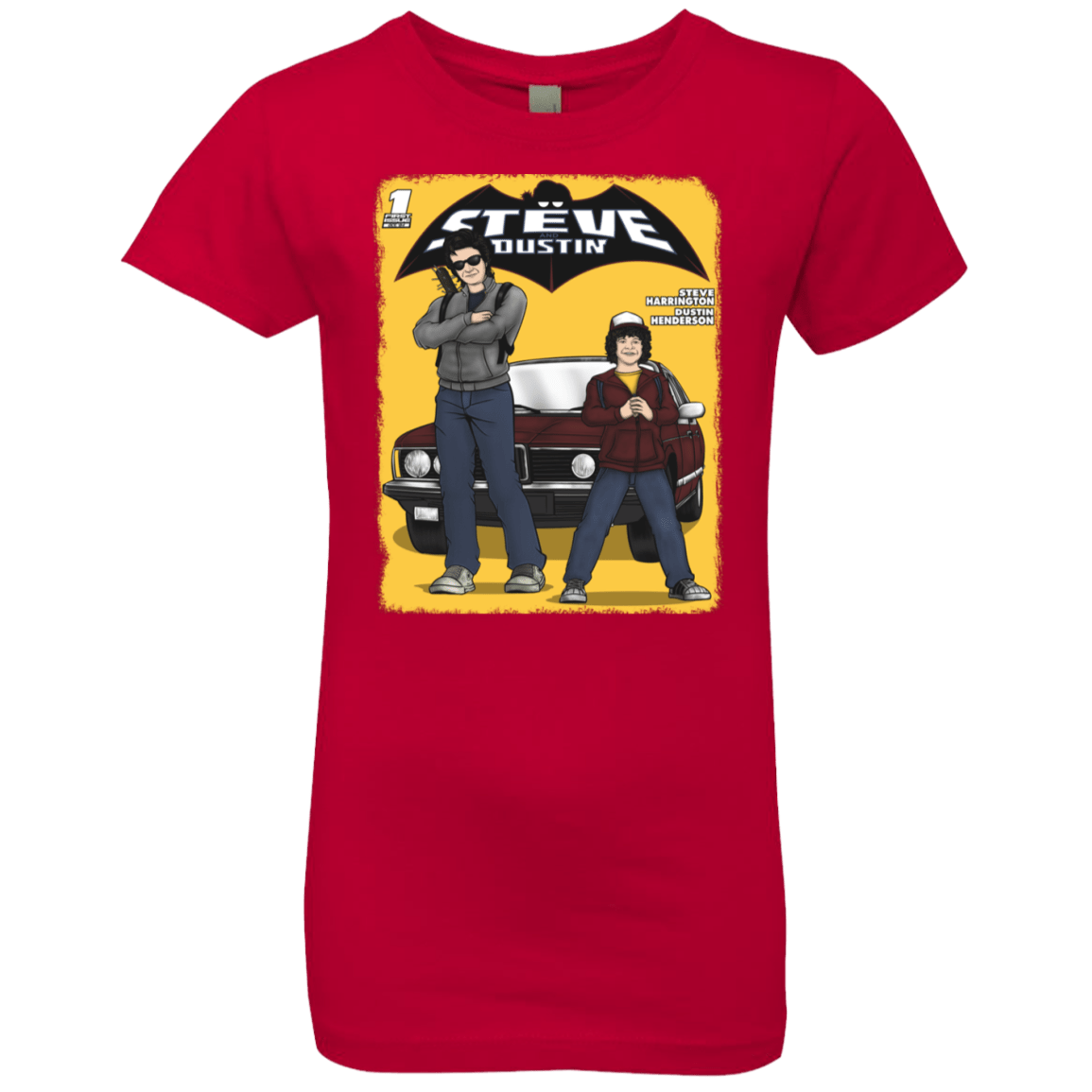 T-Shirts Red / YXS Strange Duo Girls Premium T-Shirt