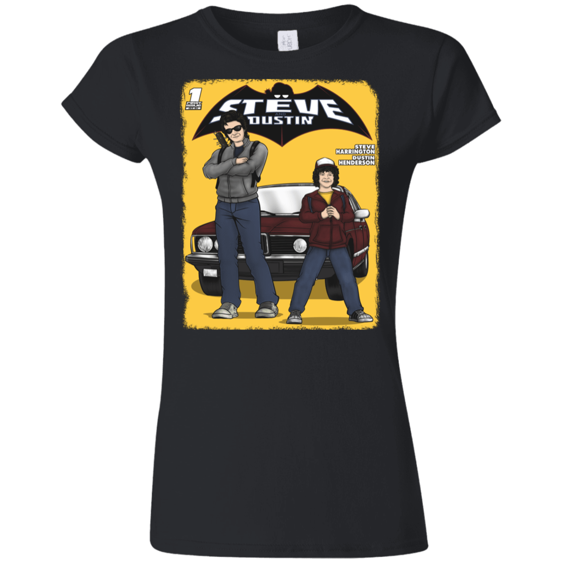 T-Shirts Black / S Strange Duo Junior Slimmer-Fit T-Shirt