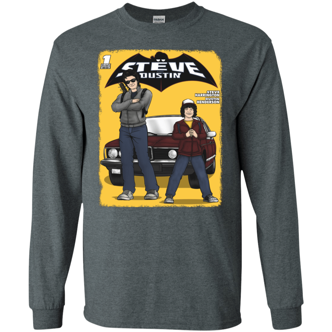 T-Shirts Dark Heather / S Strange Duo Men's Long Sleeve T-Shirt
