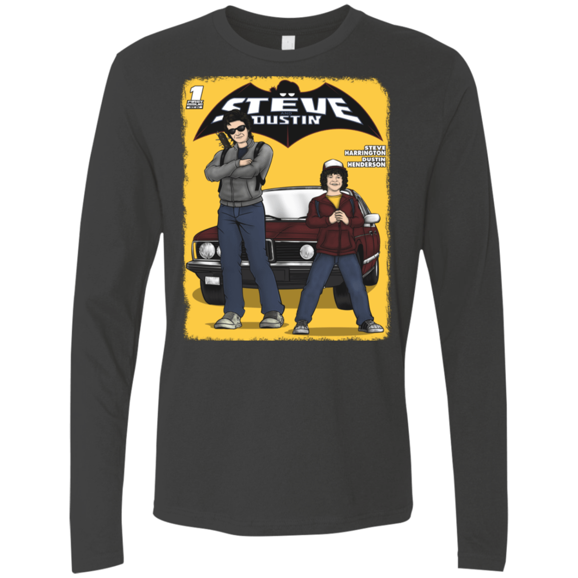 T-Shirts Heavy Metal / S Strange Duo Men's Premium Long Sleeve