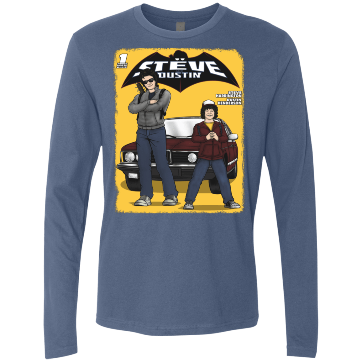 T-Shirts Indigo / S Strange Duo Men's Premium Long Sleeve