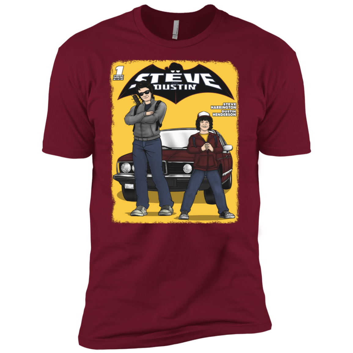 T-Shirts Cardinal / X-Small Strange Duo Men's Premium T-Shirt