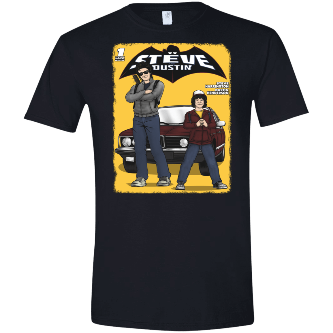 T-Shirts Black / X-Small Strange Duo Men's Semi-Fitted Softstyle