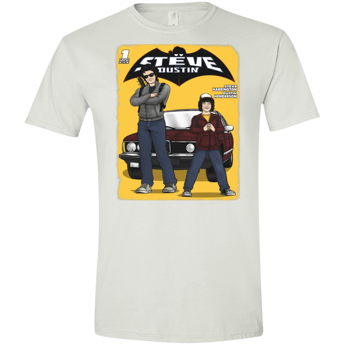 T-Shirts White / X-Small Strange Duo Men's Semi-Fitted Softstyle