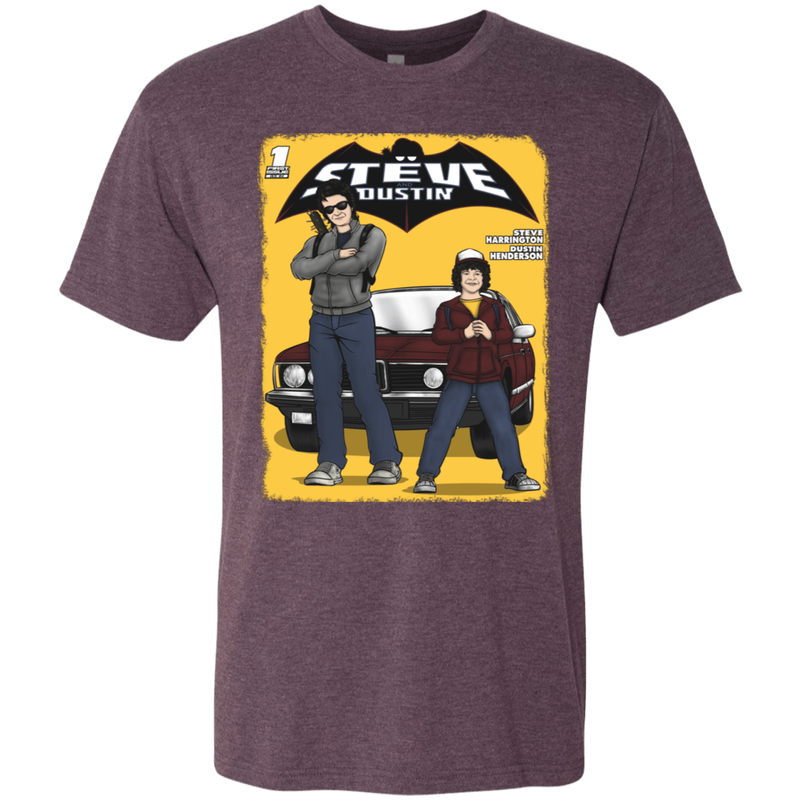 T-Shirts Vintage Purple / S Strange Duo Men's Triblend T-Shirt