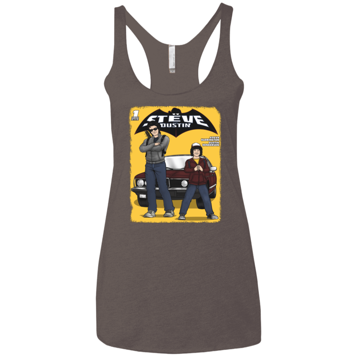 T-Shirts Macchiato / X-Small Strange Duo Women's Triblend Racerback Tank