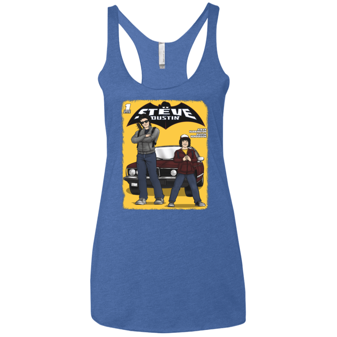 T-Shirts Vintage Royal / X-Small Strange Duo Women's Triblend Racerback Tank