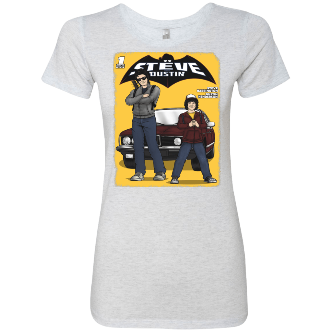 T-Shirts Heather White / S Strange Duo Women's Triblend T-Shirt