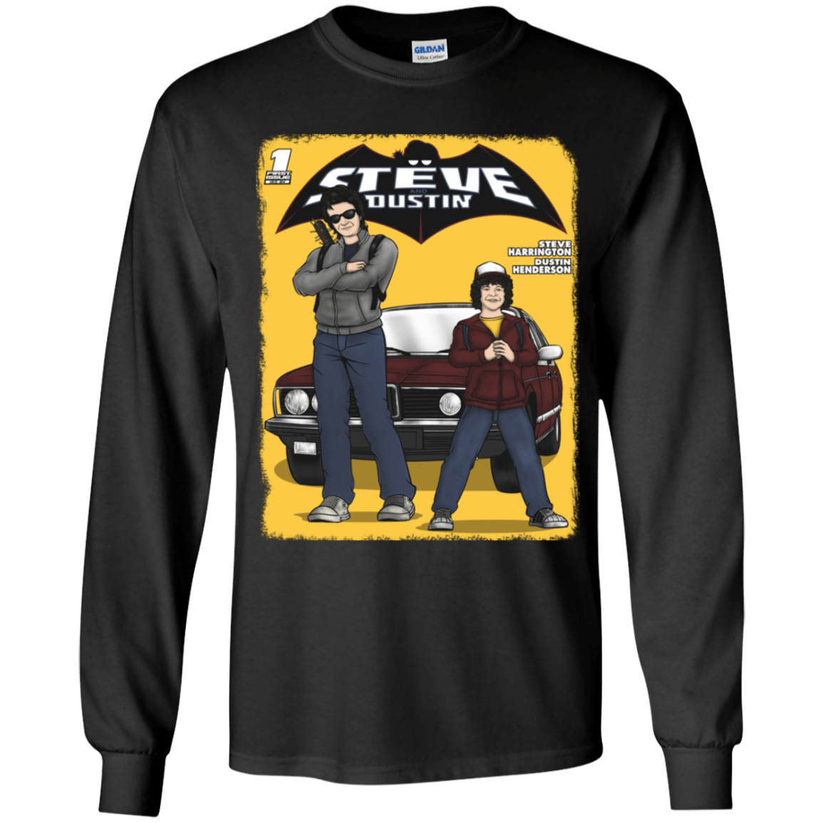 T-Shirts Black / YS Strange Duo Youth Long Sleeve T-Shirt