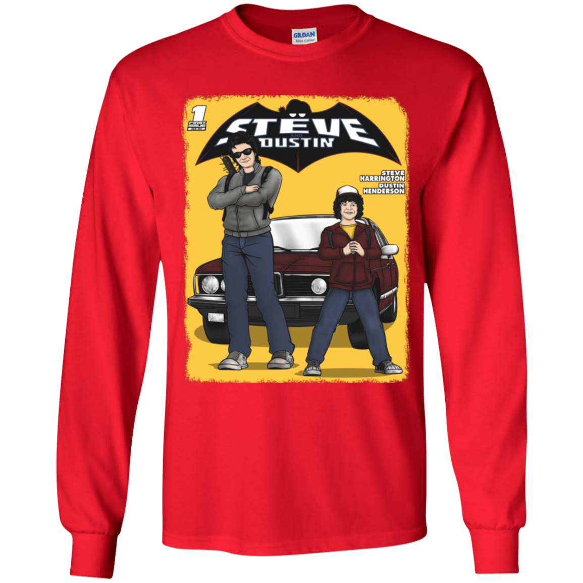 T-Shirts Red / YS Strange Duo Youth Long Sleeve T-Shirt
