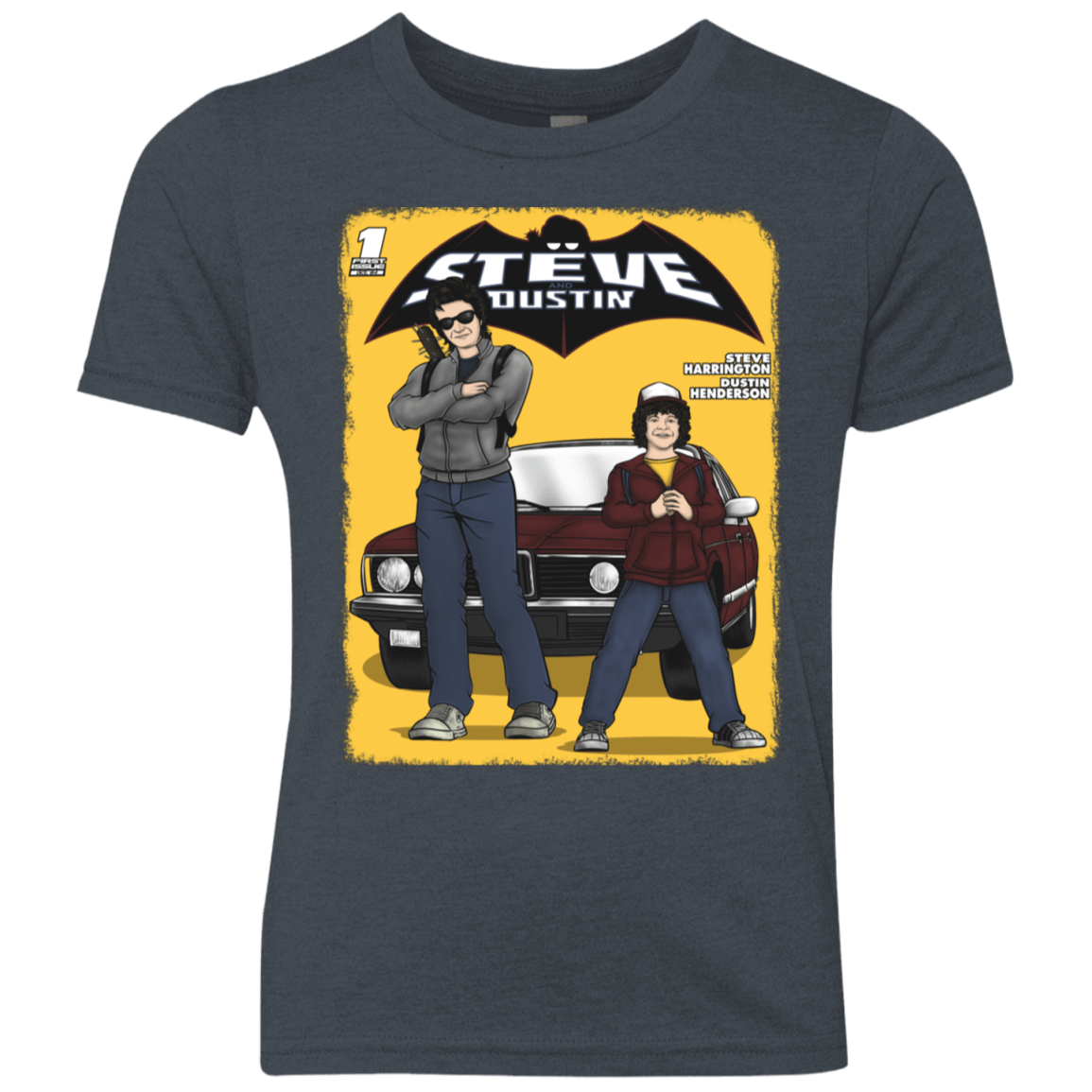 T-Shirts Vintage Navy / YXS Strange Duo Youth Triblend T-Shirt