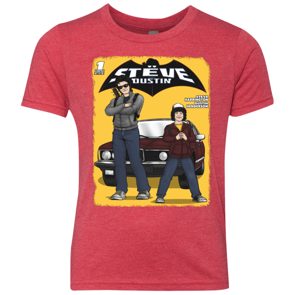 T-Shirts Vintage Red / YXS Strange Duo Youth Triblend T-Shirt