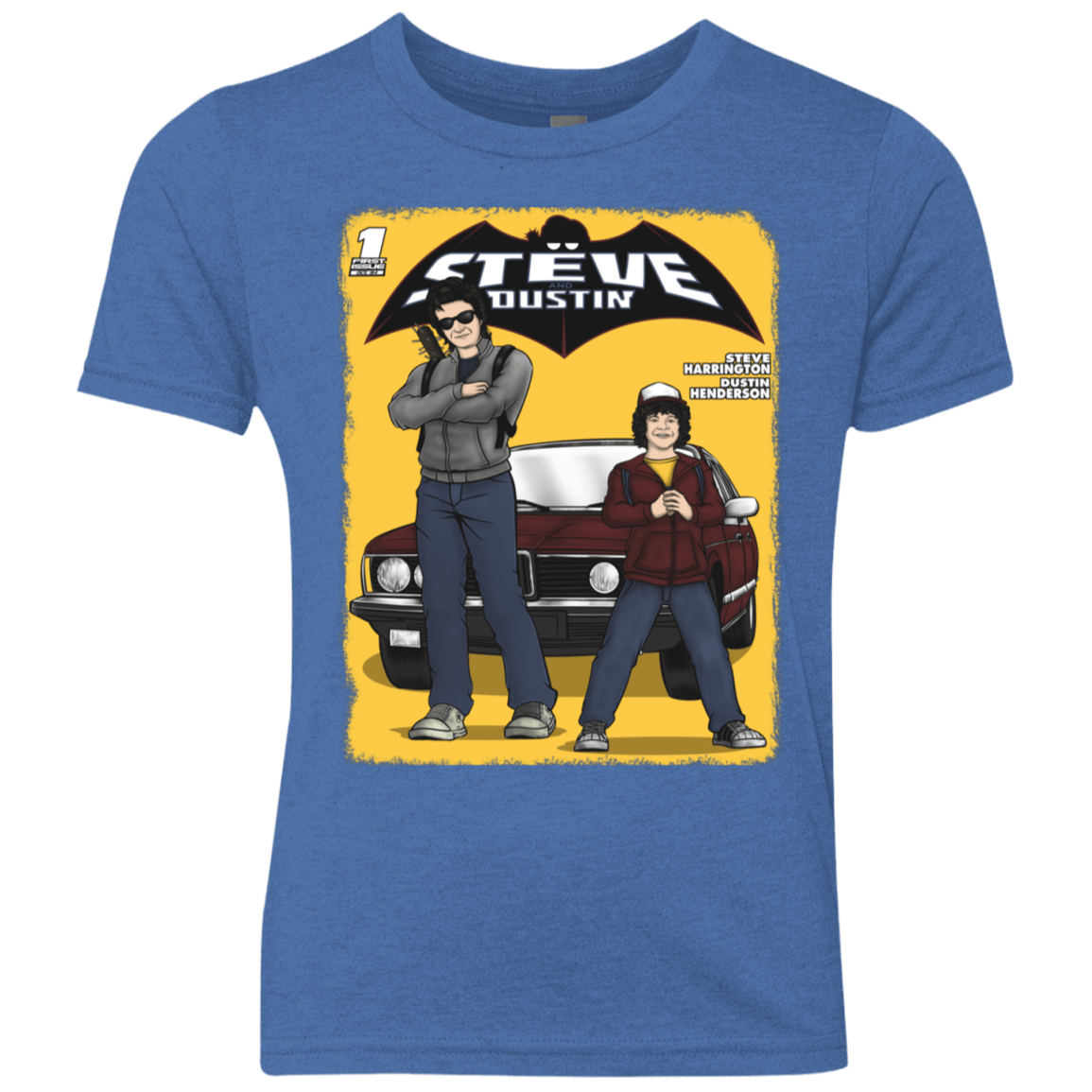 T-Shirts Vintage Royal / YXS Strange Duo Youth Triblend T-Shirt