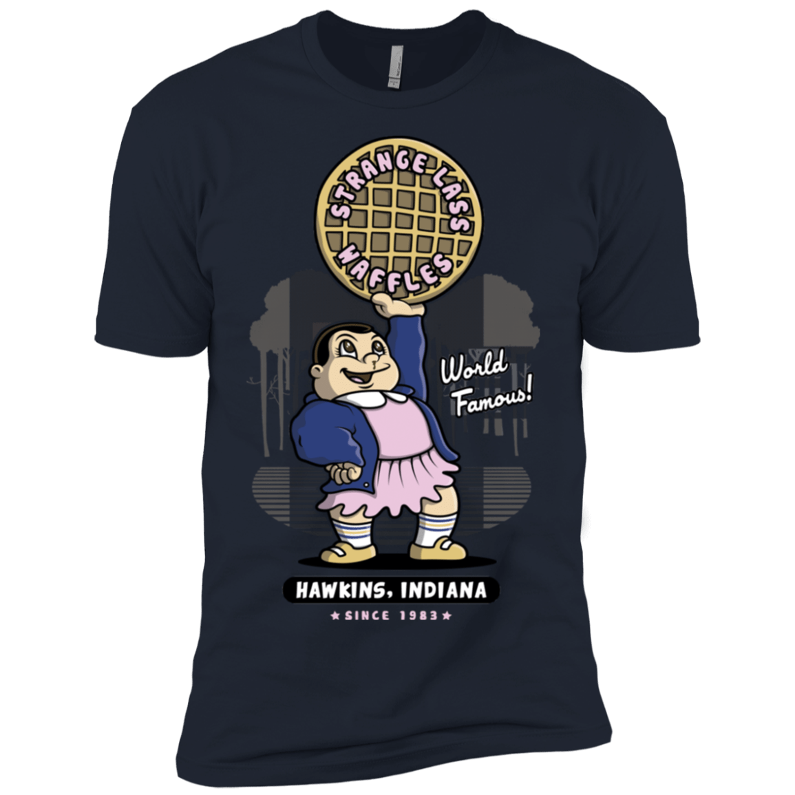T-Shirts Midnight Navy / X-Small Strange Lass Waffles Men's Premium T-Shirt