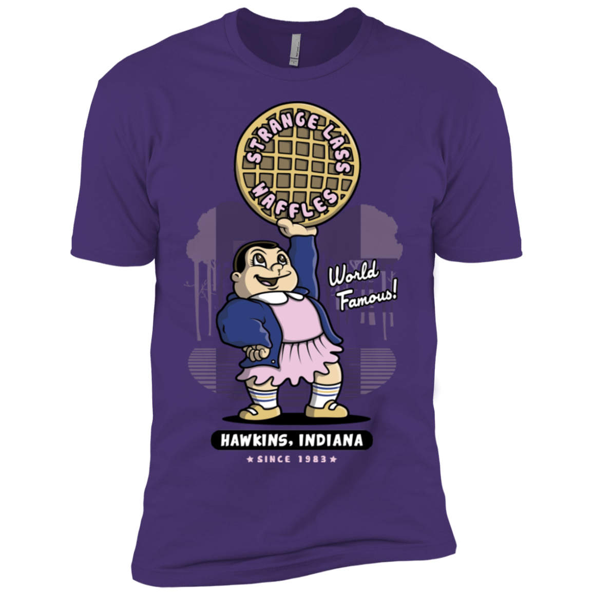 T-Shirts Purple Rush/ / X-Small Strange Lass Waffles Men's Premium T-Shirt