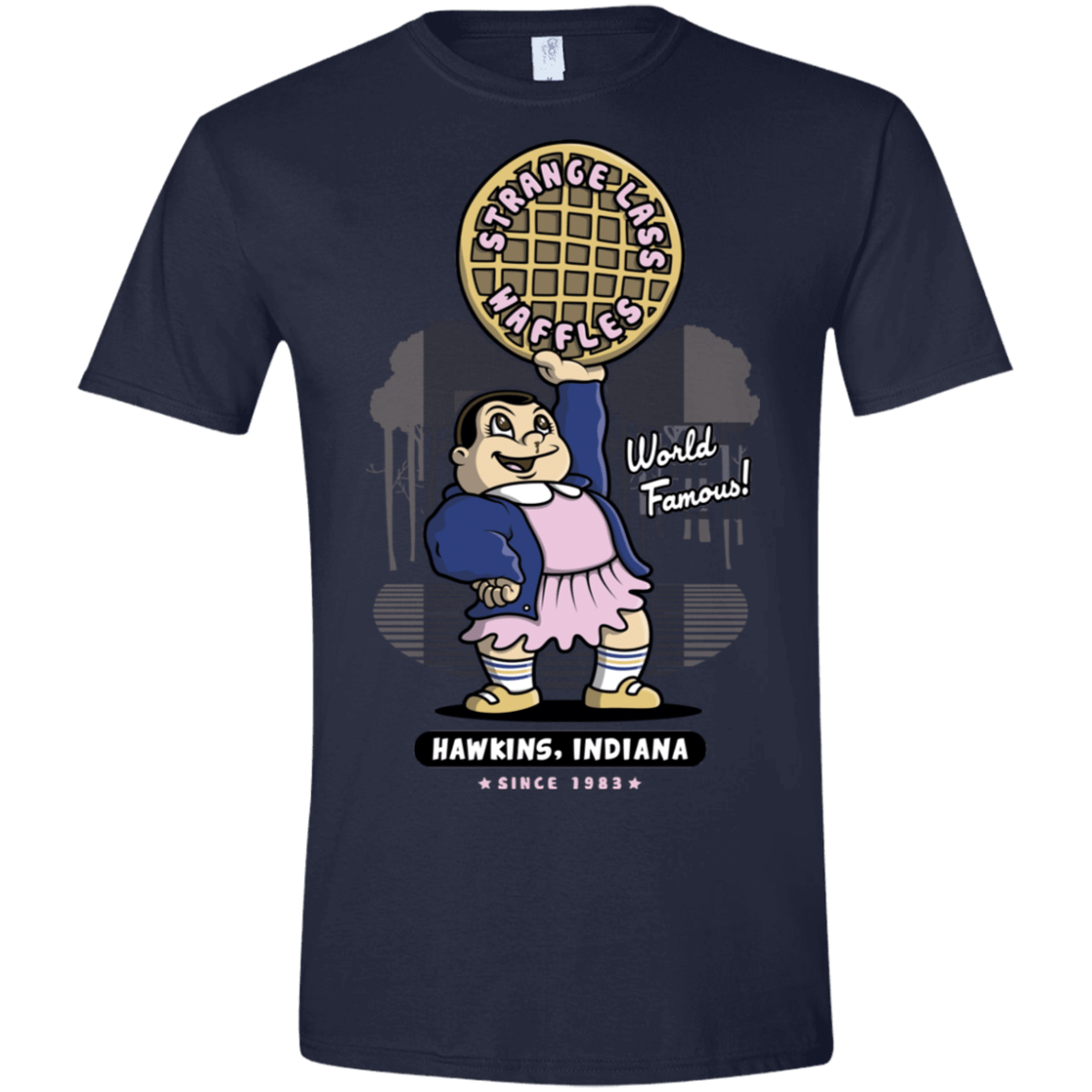 T-Shirts Navy / X-Small Strange Lass Waffles Men's Semi-Fitted Softstyle