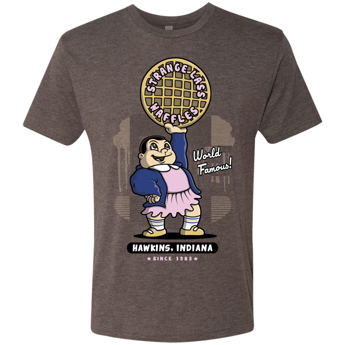 T-Shirts Macchiato / S Strange Lass Waffles Men's Triblend T-Shirt