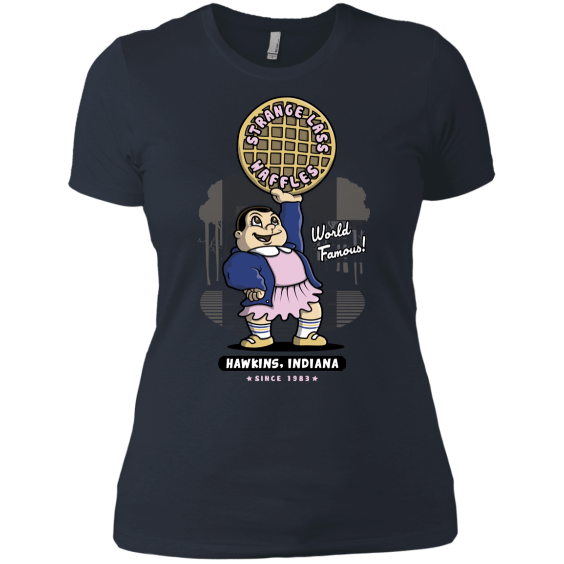 T-Shirts Indigo / X-Small Strange Lass Waffles Women's Premium T-Shirt
