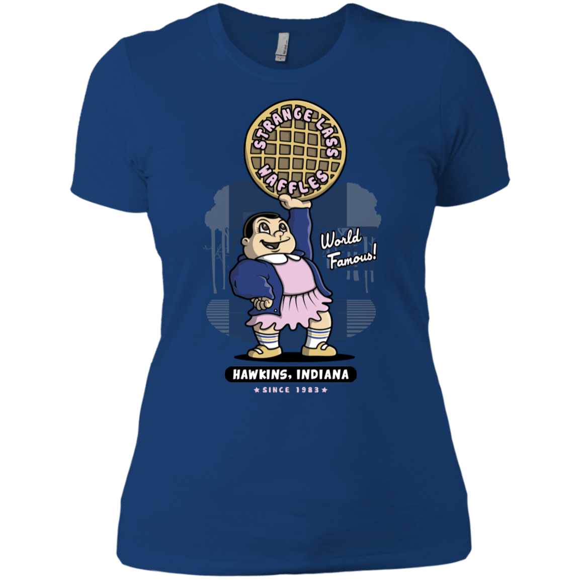 T-Shirts Royal / X-Small Strange Lass Waffles Women's Premium T-Shirt