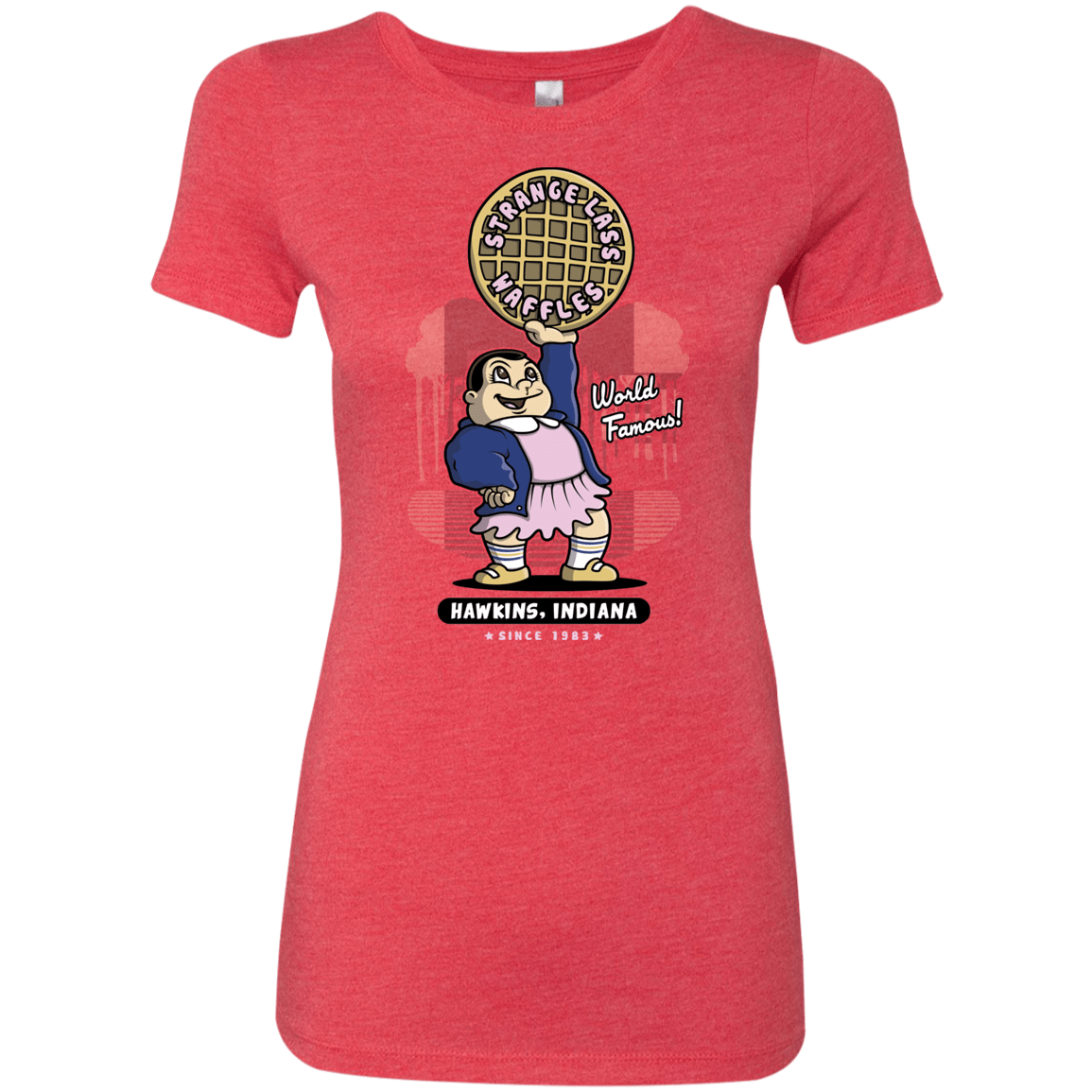 T-Shirts Vintage Red / S Strange Lass Waffles Women's Triblend T-Shirt