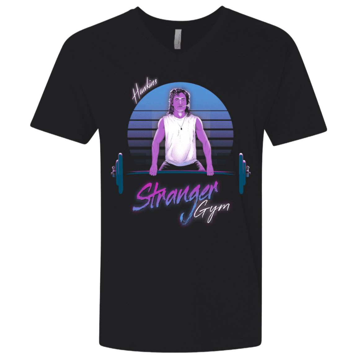 T-Shirts Black / X-Small Stranger Gym Men's Premium V-Neck