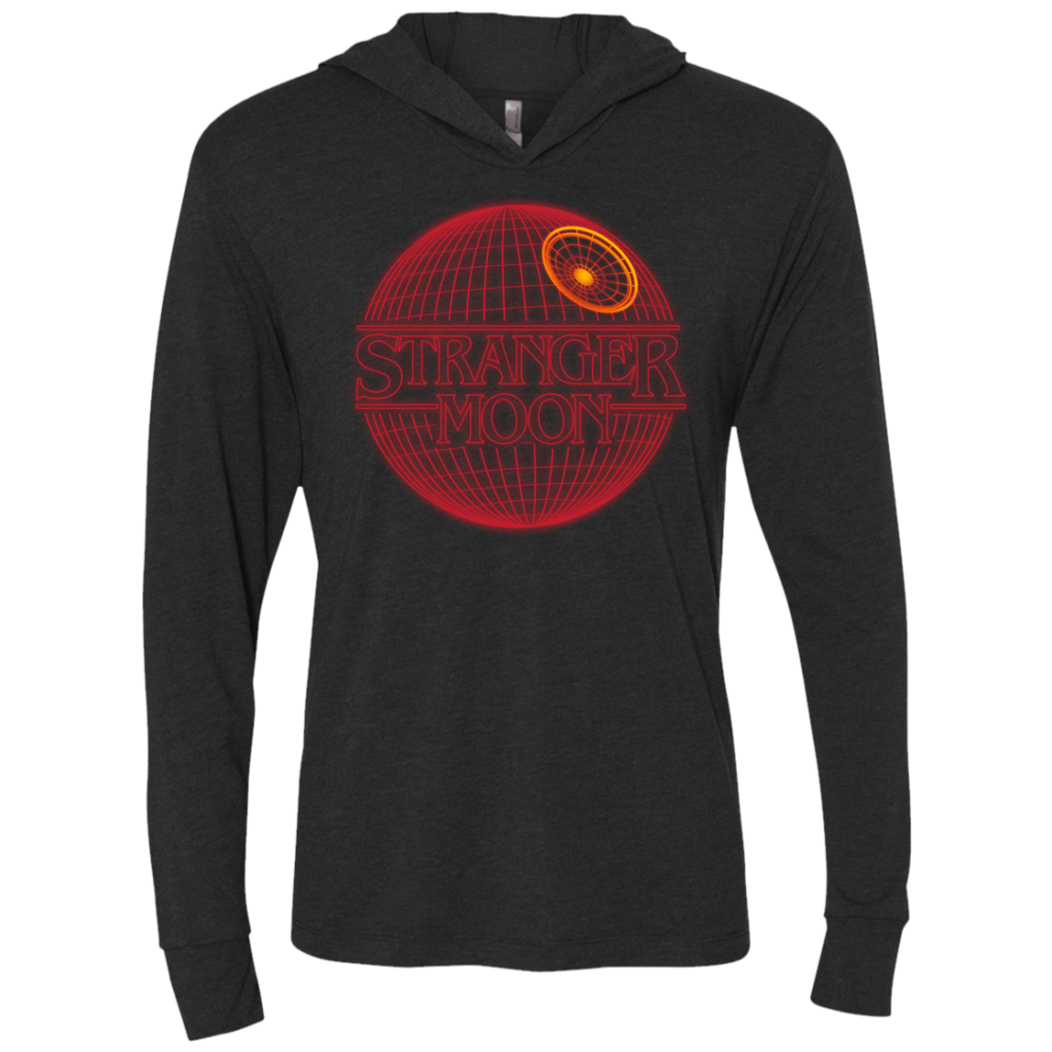 T-Shirts Vintage Black / X-Small Stranger Moon Triblend Long Sleeve Hoodie Tee