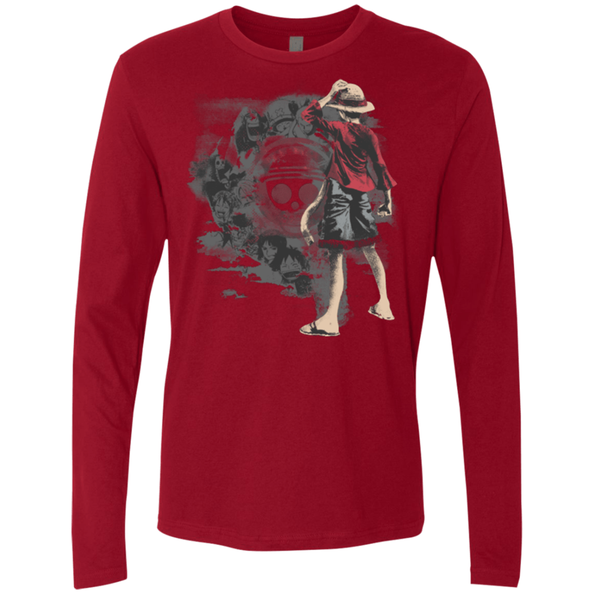 T-Shirts Cardinal / Small Straw hats Men's Premium Long Sleeve