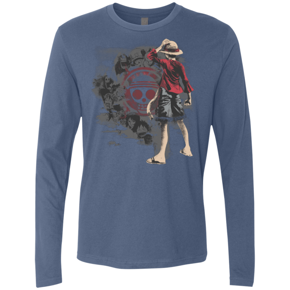 T-Shirts Indigo / Small Straw hats Men's Premium Long Sleeve