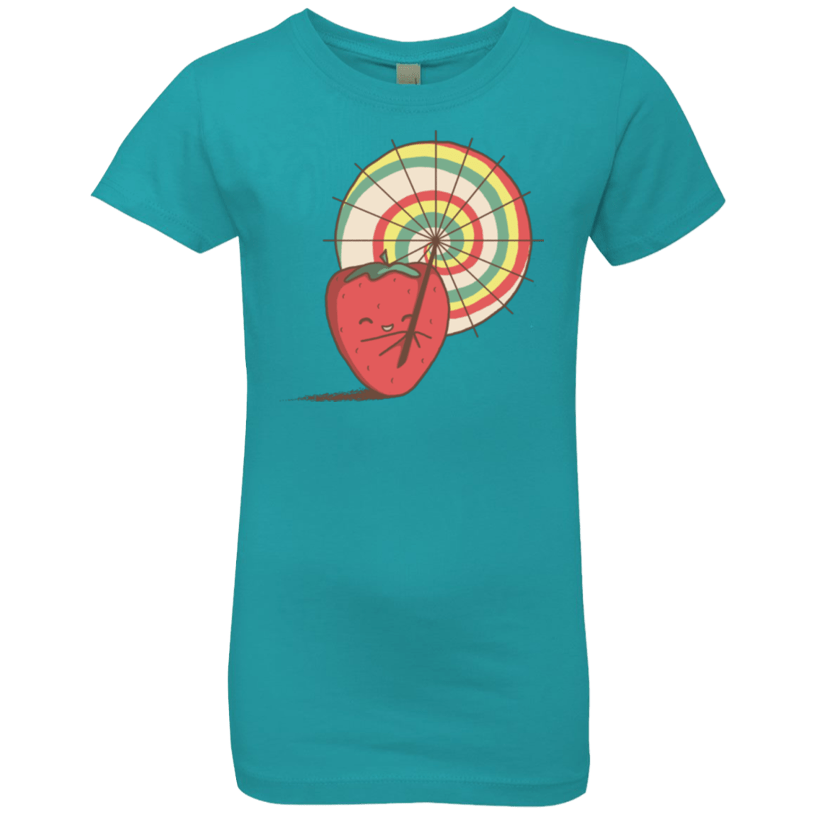 T-Shirts Tahiti Blue / YXS Strawberry Frye Girls Premium T-Shirt