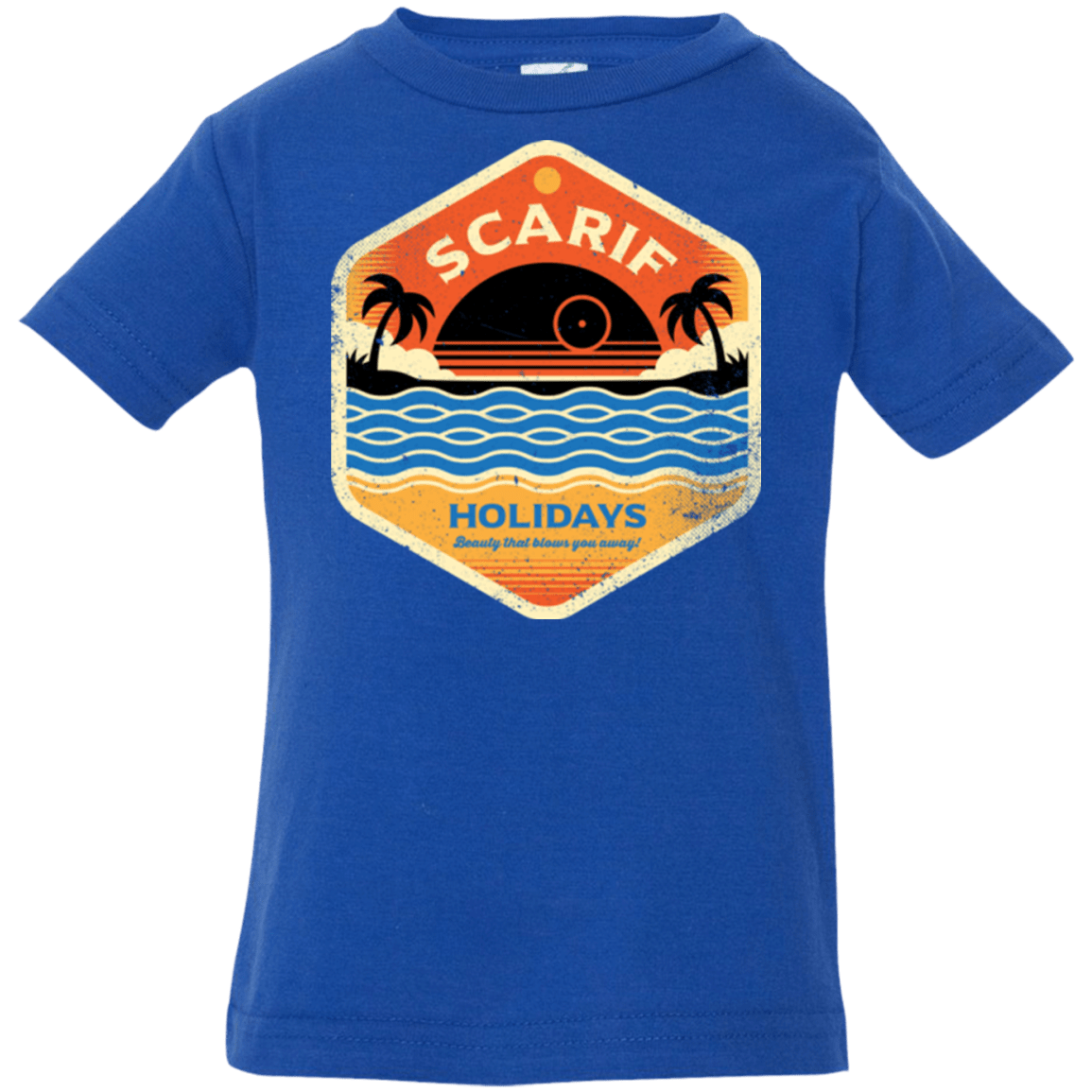 T-Shirts Royal / 6 Months Sun Sea & Space Stations Infant PremiumT-Shirt