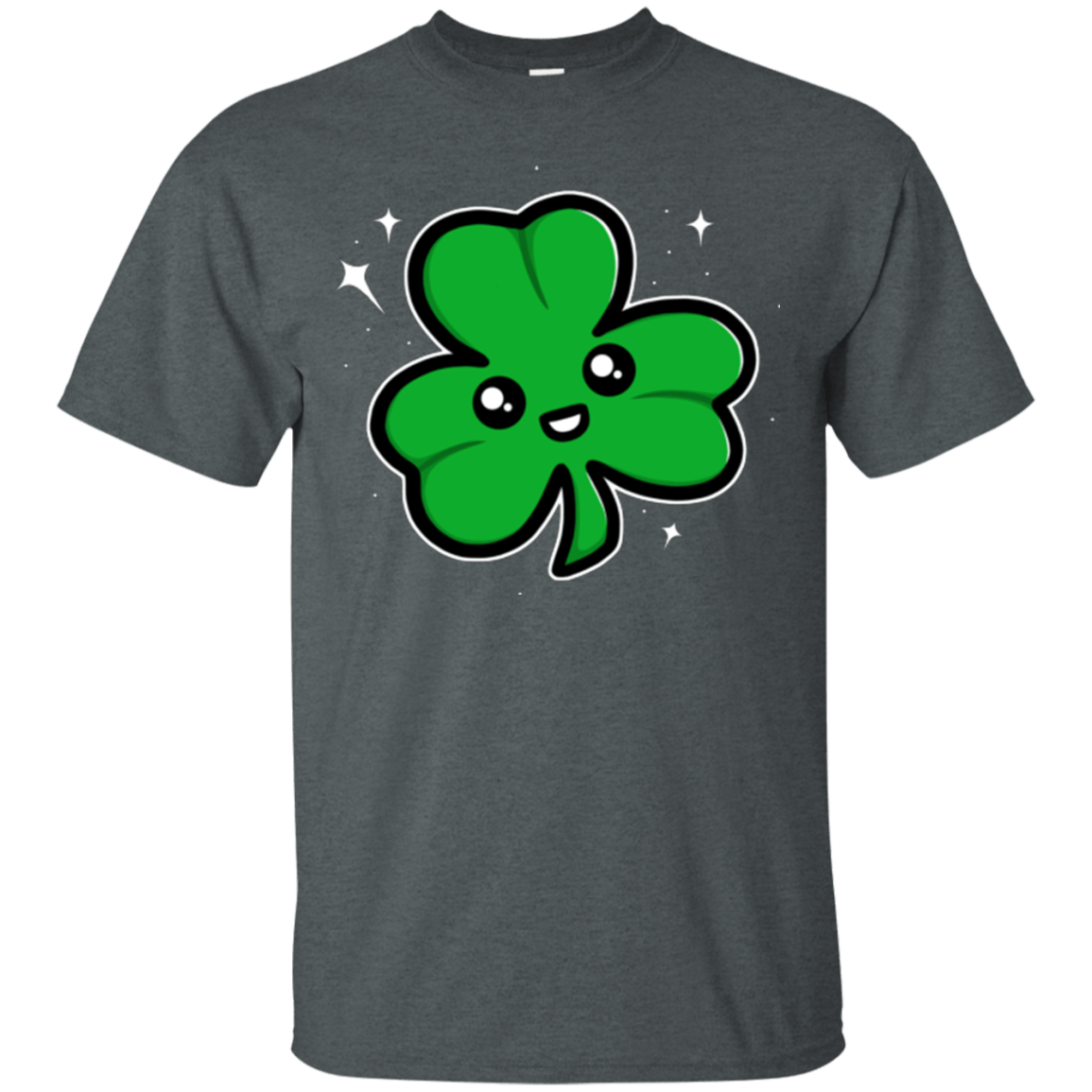 T-Shirts Dark Heather / Small Super Cute Shamrock T-Shirt