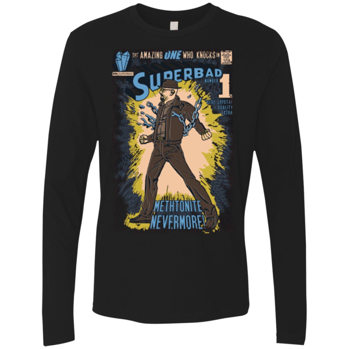 T-Shirts Black / Small Superbad Men's Premium Long Sleeve