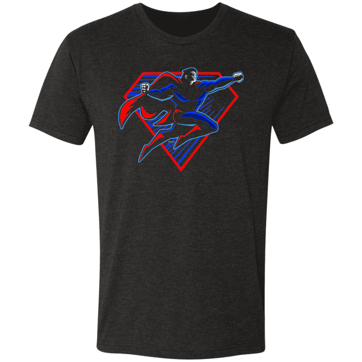 T-Shirts Vintage Black / S Superhero Men's Triblend T-Shirt