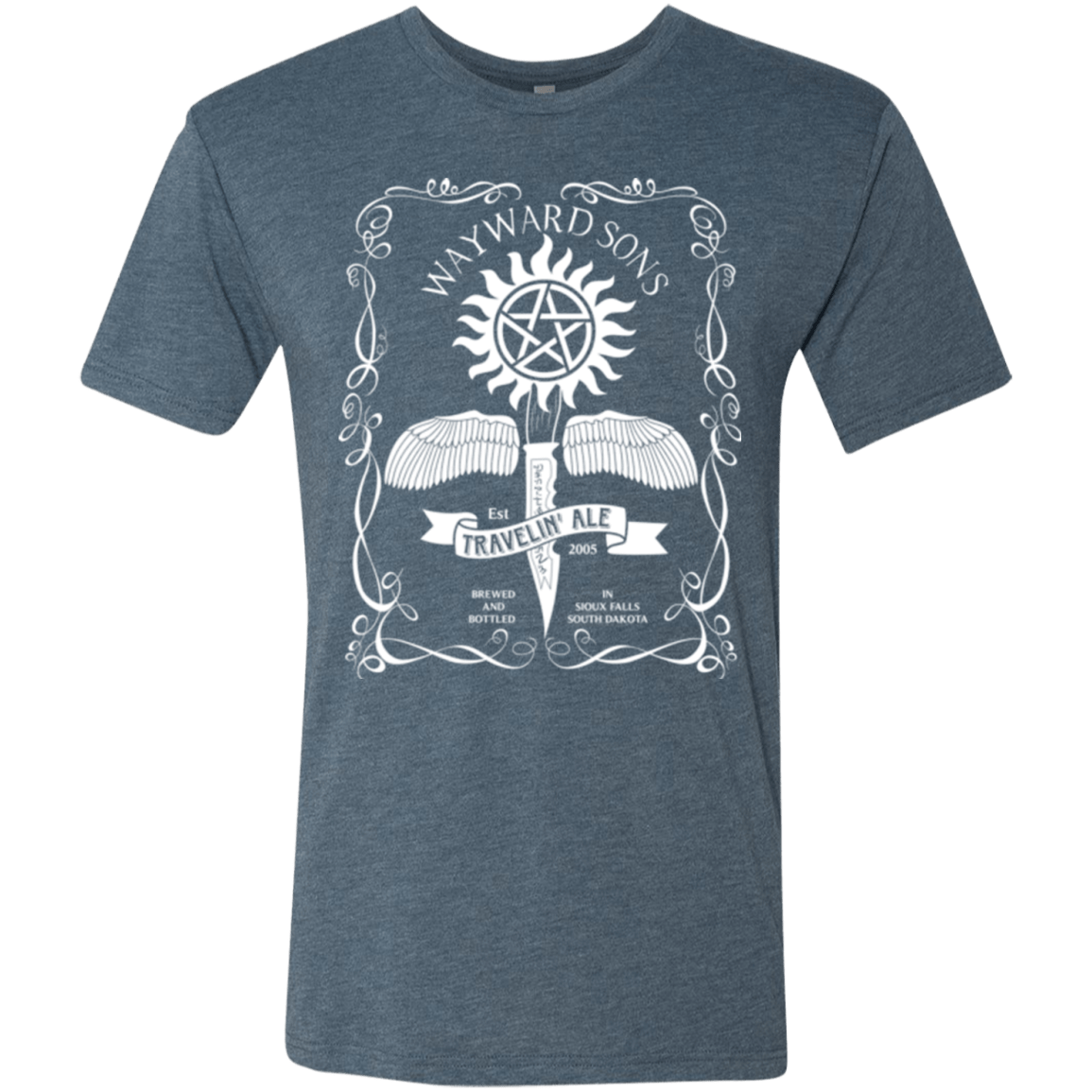 T-Shirts Indigo / Small Supernatural 3 Men's Triblend T-Shirt