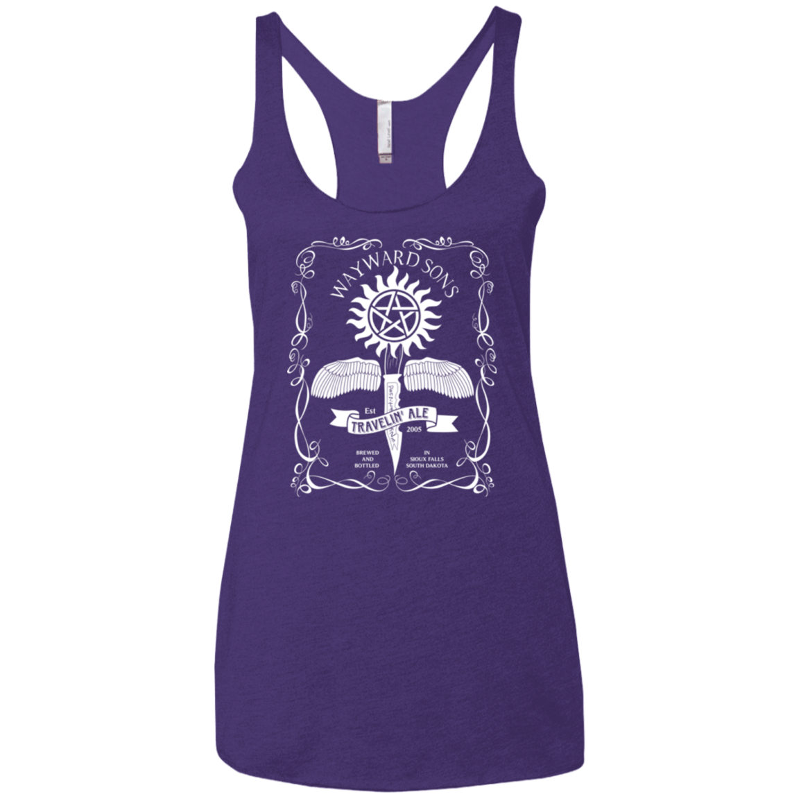 T-Shirts Purple / X-Small Supernatural 3 Women's Triblend Racerback Tank