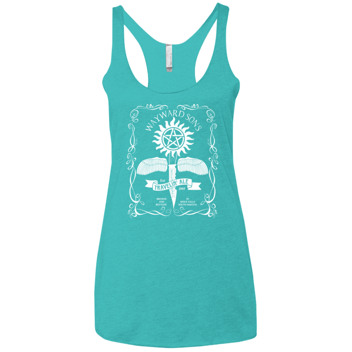 T-Shirts Tahiti Blue / X-Small Supernatural 3 Women's Triblend Racerback Tank
