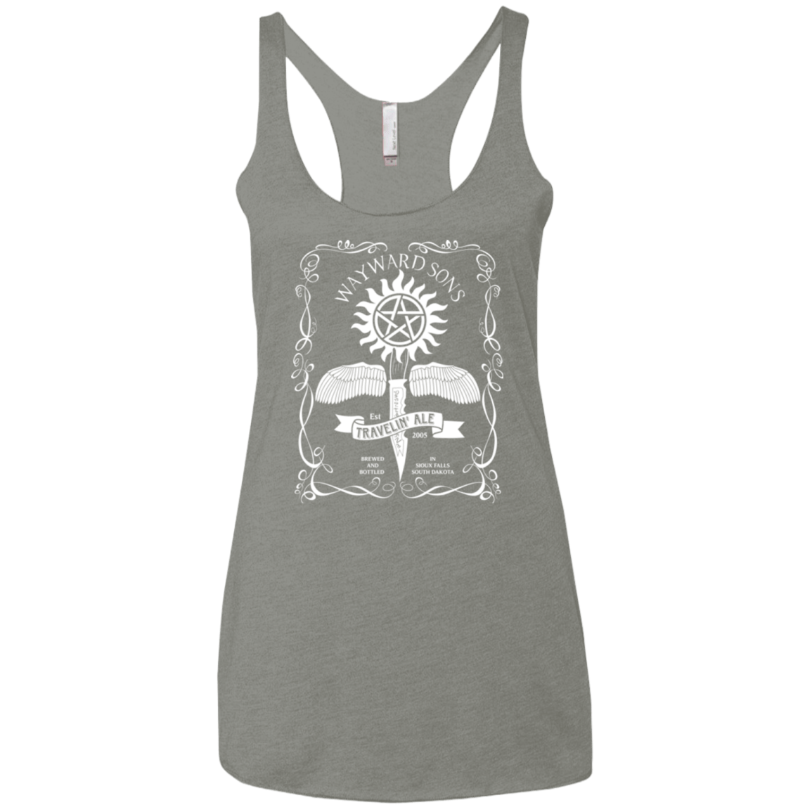 T-Shirts Venetian Grey / X-Small Supernatural 3 Women's Triblend Racerback Tank