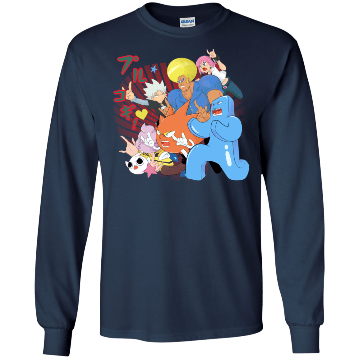 T-Shirts Navy / S Supra Prukogi Men's Long Sleeve T-Shirt