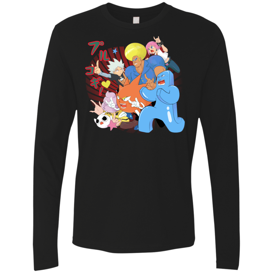 T-Shirts Black / S Supra Prukogi Men's Premium Long Sleeve
