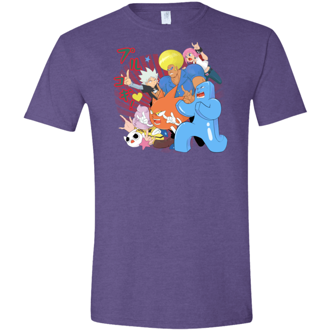 T-Shirts Heather Purple / S Supra Prukogi Men's Semi-Fitted Softstyle