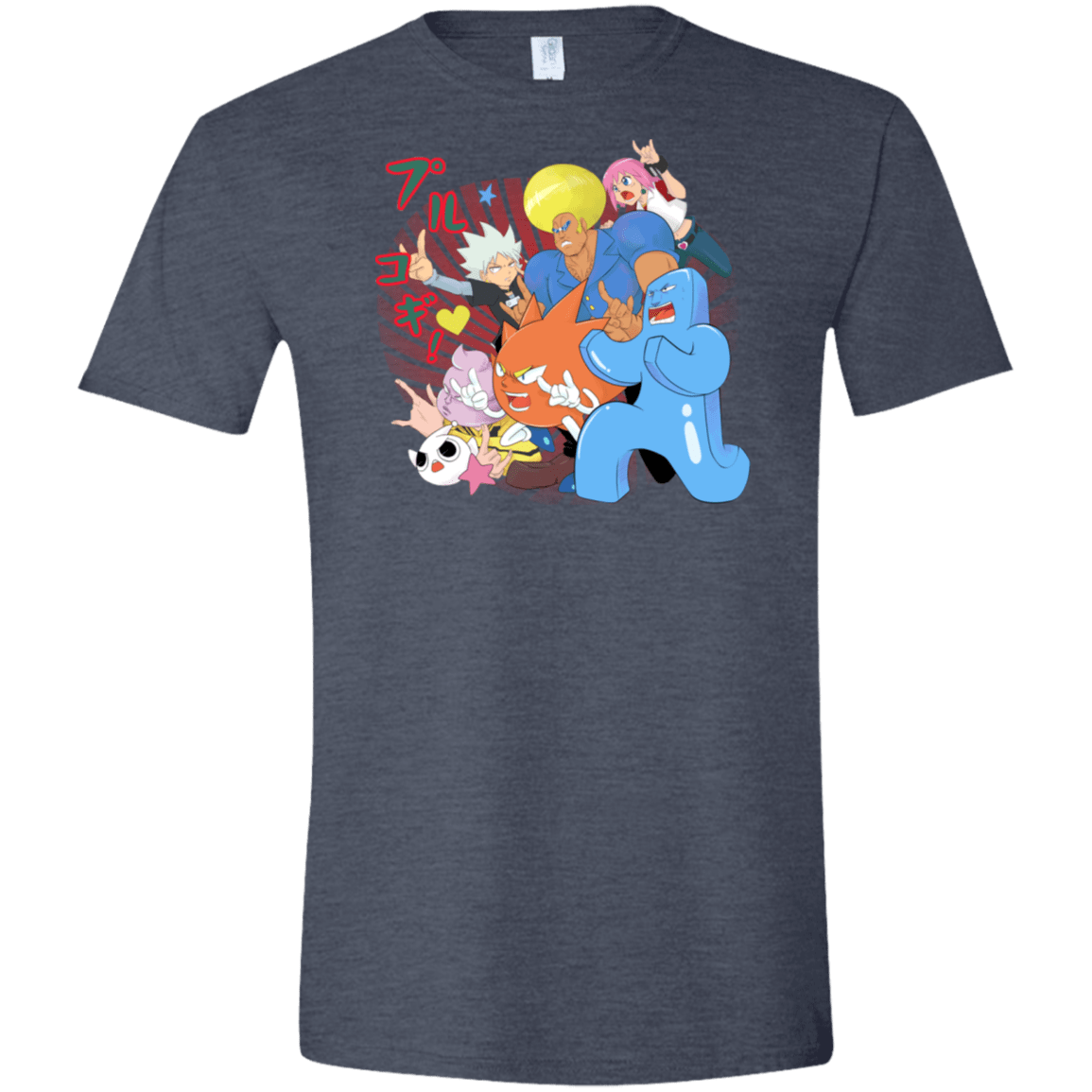 T-Shirts Heather Navy / S Supra Prukogi Men's Semi-Fitted Softstyle