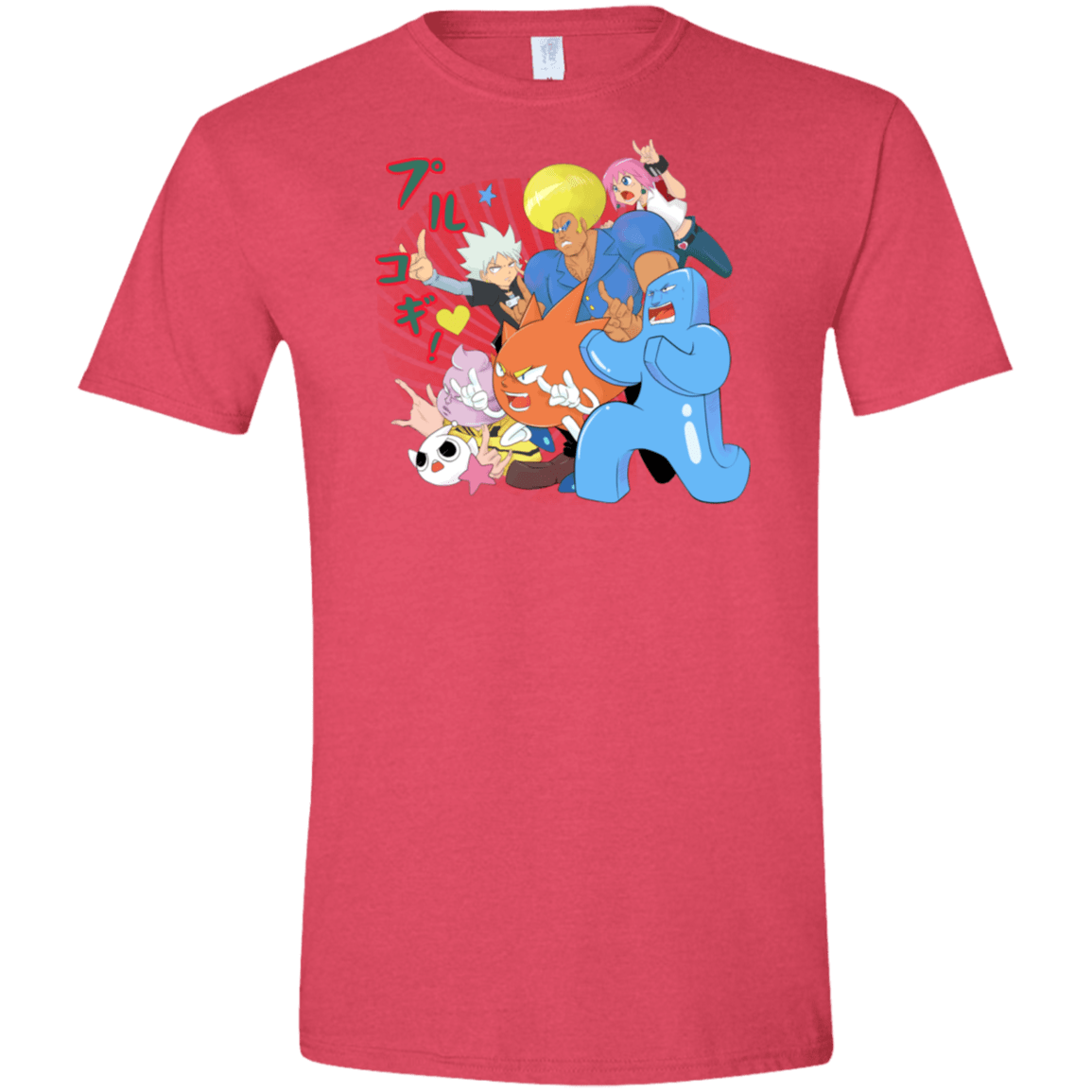 T-Shirts Heather Red / S Supra Prukogi Men's Semi-Fitted Softstyle