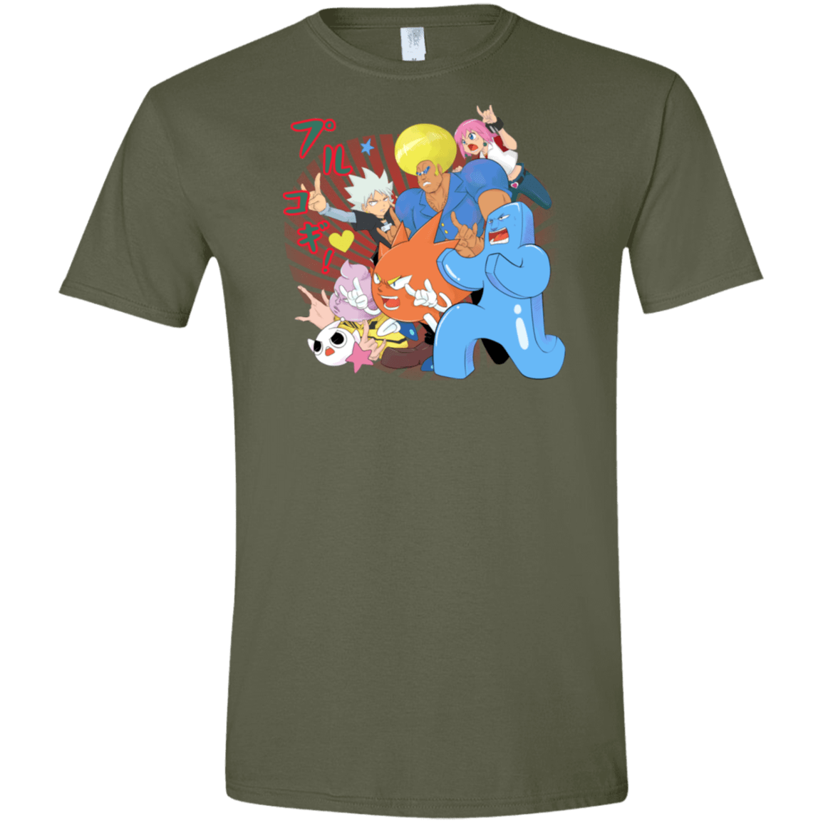 T-Shirts Military Green / S Supra Prukogi Men's Semi-Fitted Softstyle