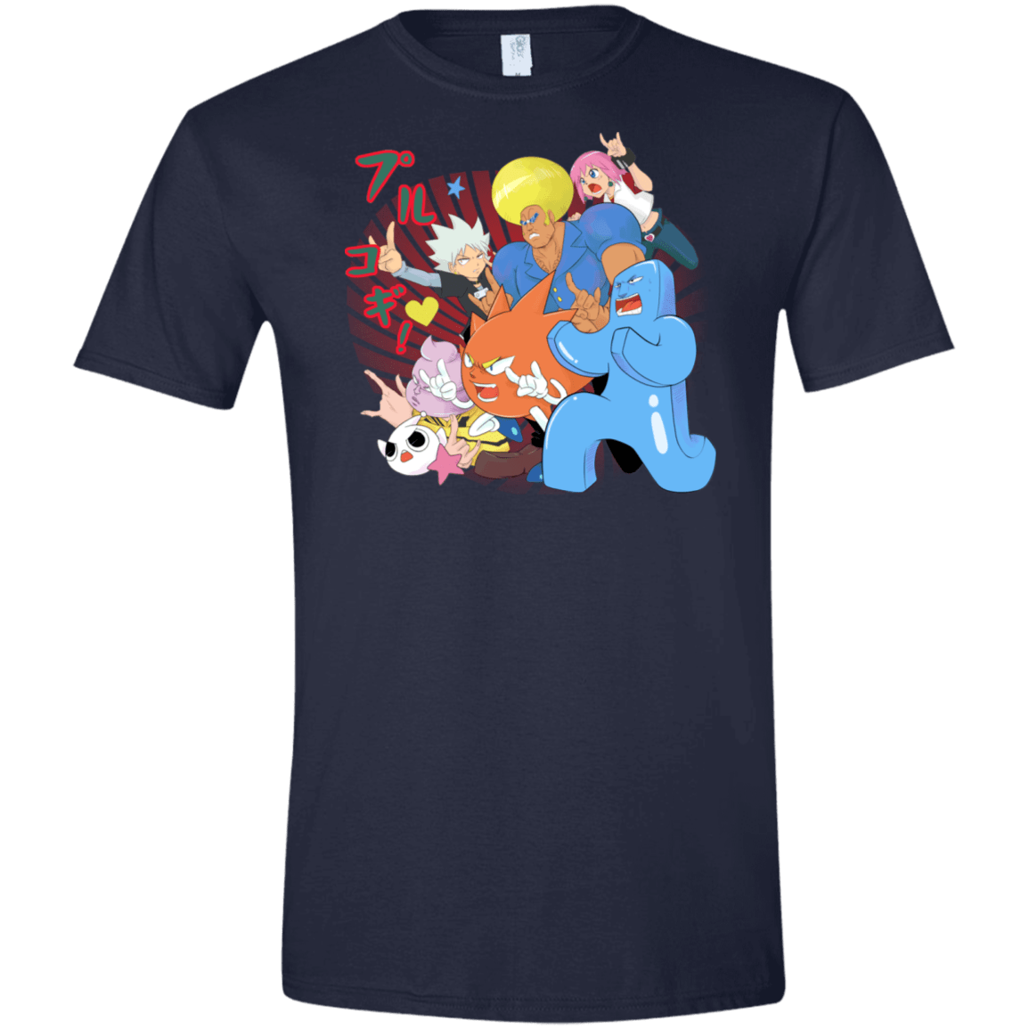 T-Shirts Navy / X-Small Supra Prukogi Men's Semi-Fitted Softstyle