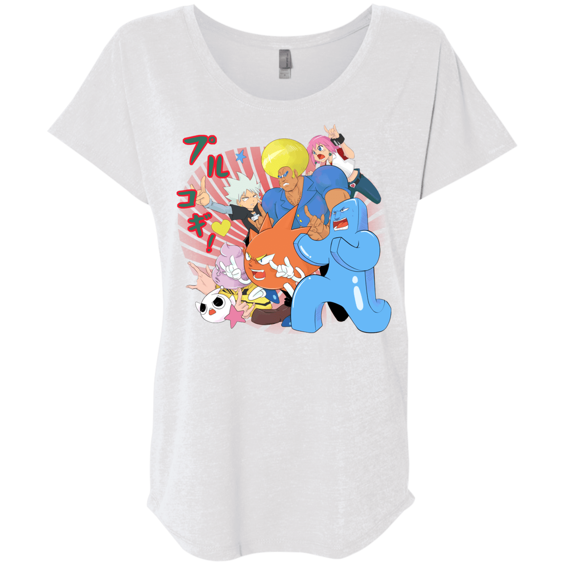 T-Shirts Heather White / X-Small Supra Prukogi Triblend Dolman Sleeve