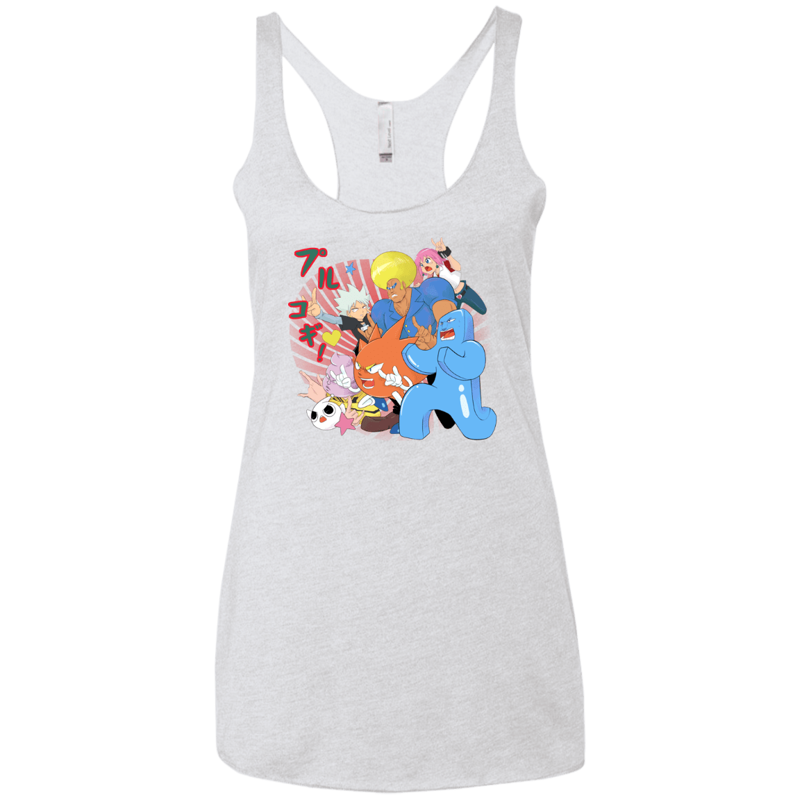 T-Shirts Heather White / X-Small Supra Prukogi Women's Triblend Racerback Tank